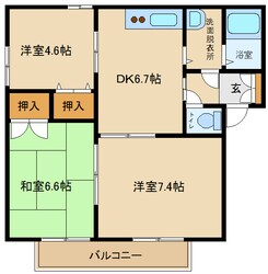 姫路駅 バス6分  市之橋文学館前下車：停歩5分 2階の物件間取画像